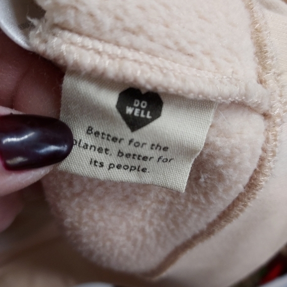 Madewell zip small oversized jacket brown and tan - Picture 8 of 9